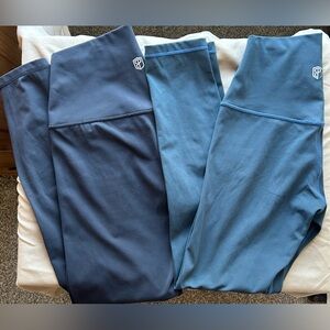 Born Primitive Black and Teal  Leggings (black-M) (teal-S)